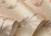 Papel de parede impermeável da folha do papel de parede/ouro do estilo country com teste padrão floral