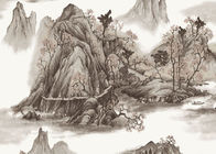 Montanhas e rios contemporâneos das cobertas de parede do estilo chinês para o fundo de Sofa/TV